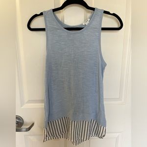 J Crew light blue tank XS